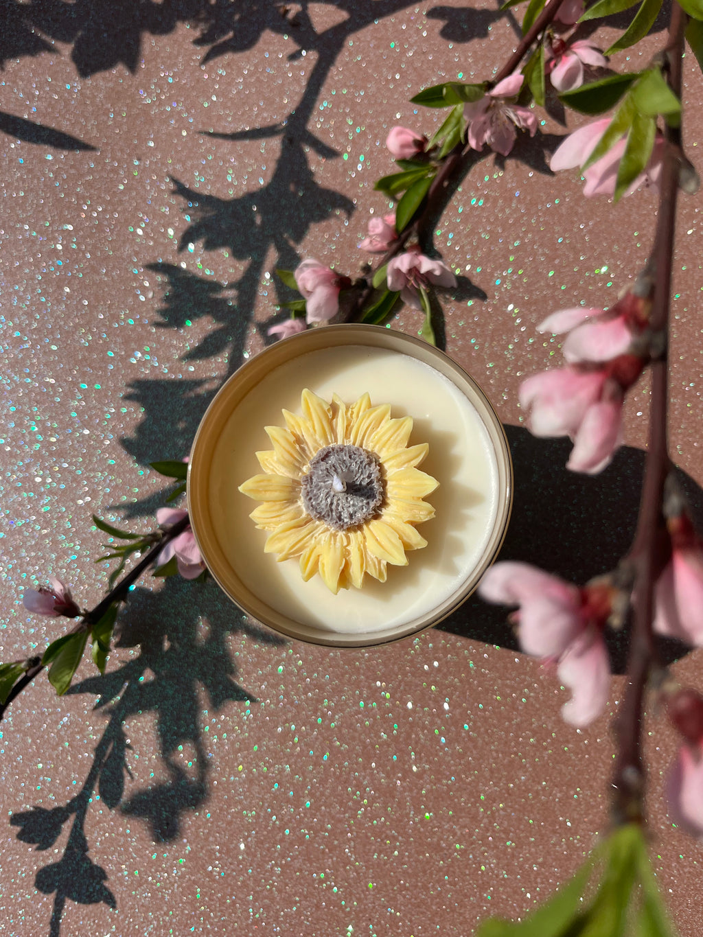 spring sun candle