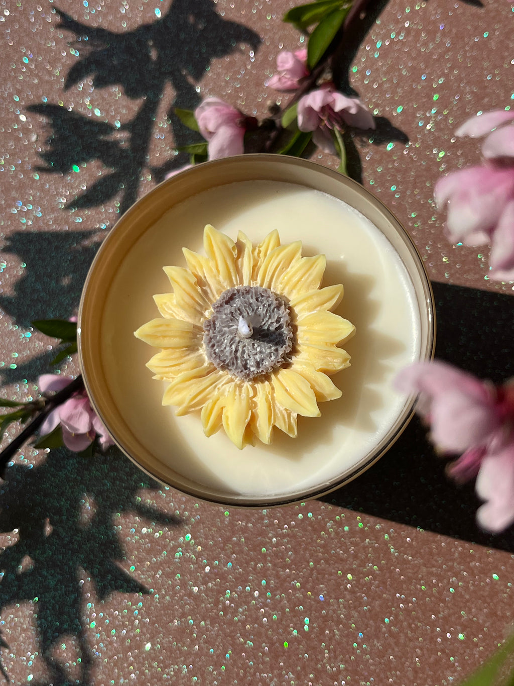 spring sun candle